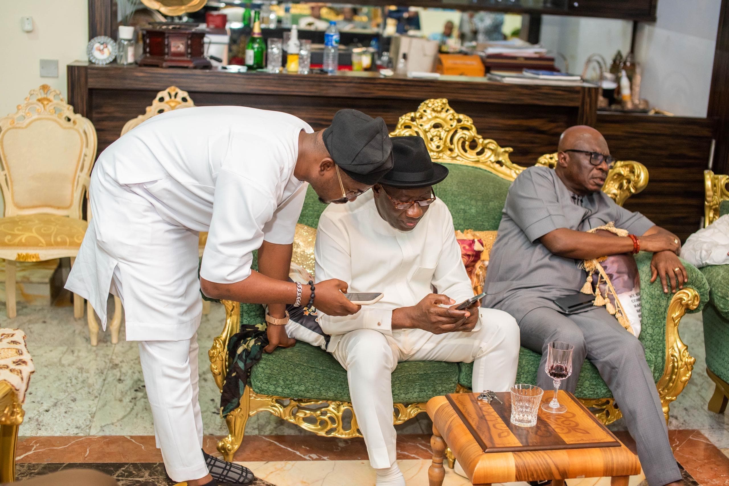 The Executive Director in conversation at a private engagement in Abuja