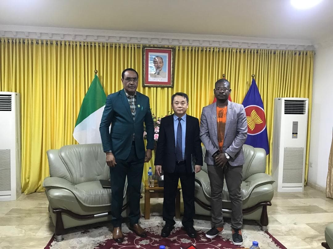 The Foundation delegation at the Embassy of Vietnam in Abuja