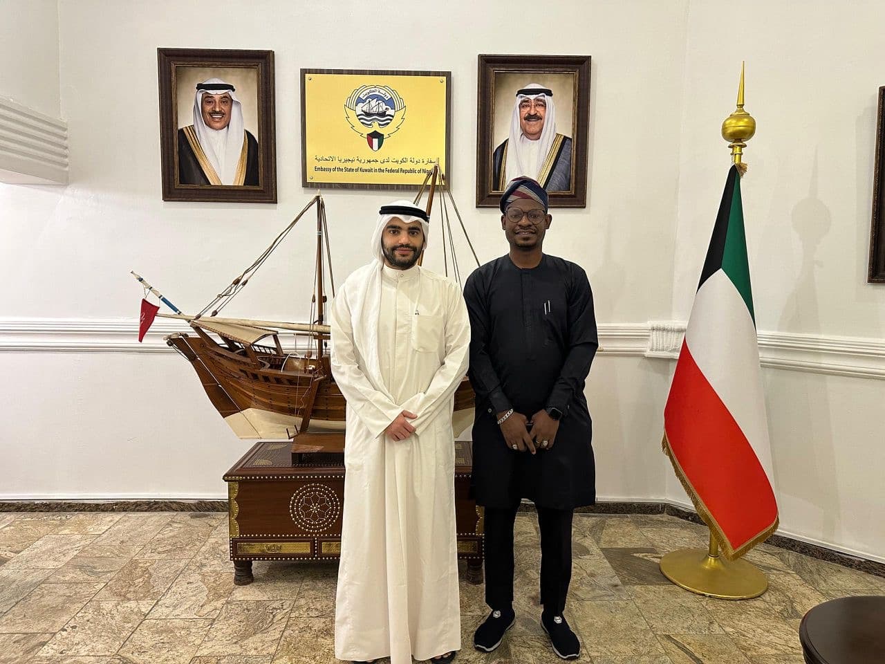 At the Embassy of the State of Kuwait in Abuja